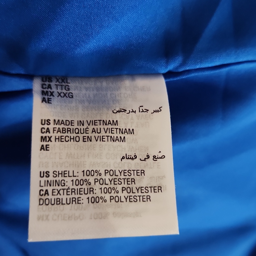NWT Blue cold shoulder halter blouse. XXL - Picture 4 of 4